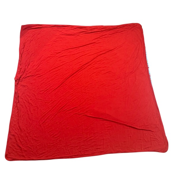 Kiki Lulu Toddler Blanket Ferris Wheel Carnival Print Red Trim Soft - Picture 2 of 5